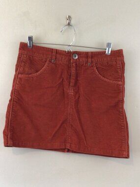 Athleta Rust Orange Corduroy Short Skirt